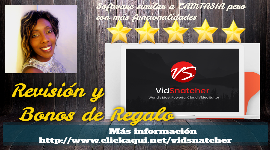 VidSnatcher. Software como Camtasia más económico