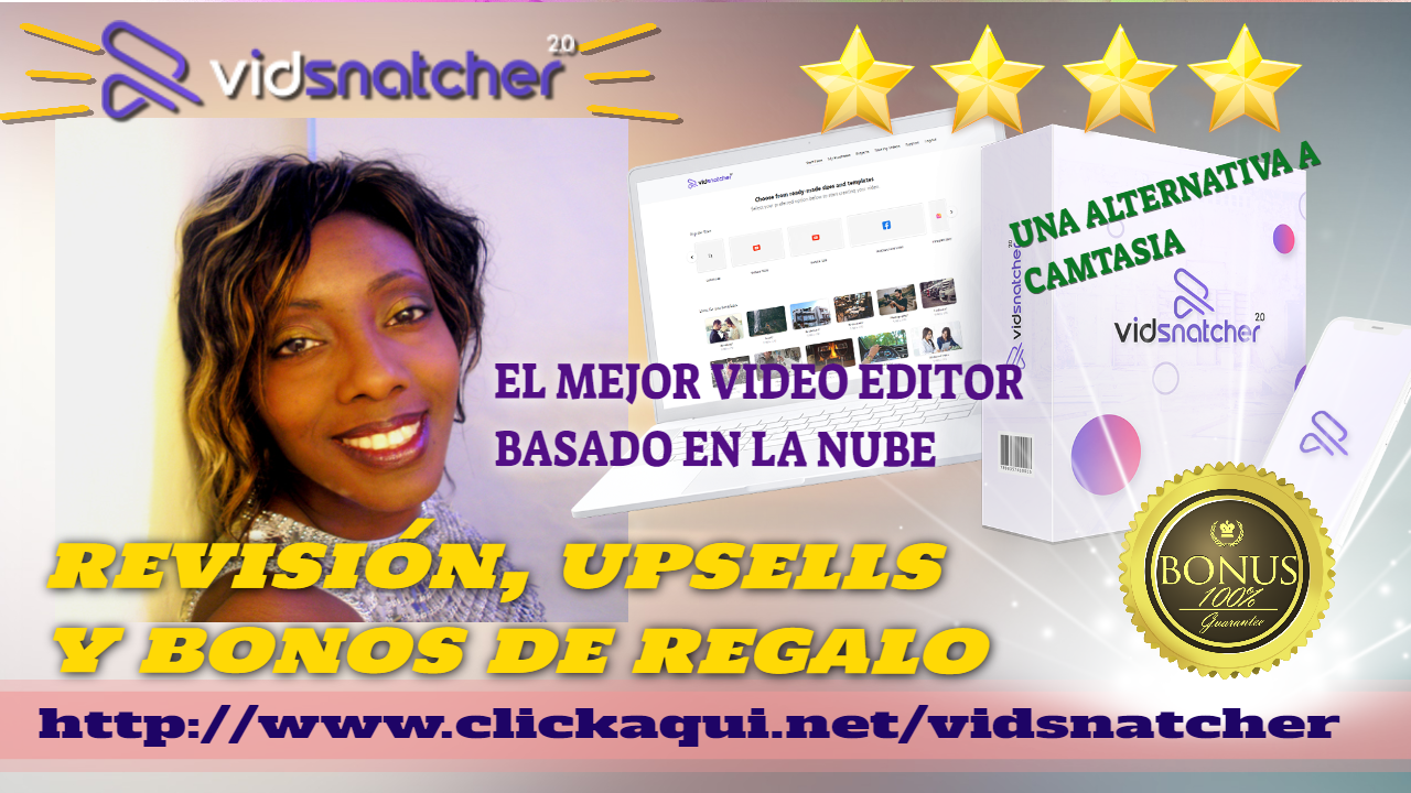 –> ☑️⭐️ Review. VIDSNATCHER ✨✨⭐️⭐️⭐️ Crea Videos impresionantes