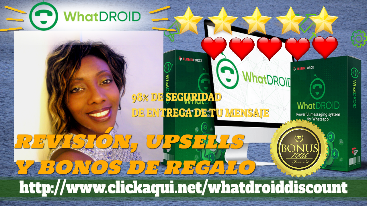 Bonuses and Review. WHATDROID ✨✨⭐️⭐️⭐️
