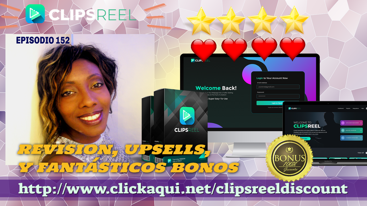 ⭐️☑️✨ Revision y bonos CLIPSREEL ⭐️⭐️⭐️⭐️⭐️